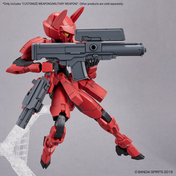 BANDAI HOBBY - Set d'armes personnalisables 30MM (30 Minutes Missions/Sisters) - Fusil d'assaut, revolver, pistolets, escopeta, lances, couteau, bouclier et étui