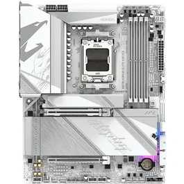 GIGABYTE X870 A ELITE X ICE - Carte mère ATX, Chipset AMD X870, Compatible DDR5 & PCIe 5.0, Processeurs Ryzen X3D, Gaming Haut de Gamme