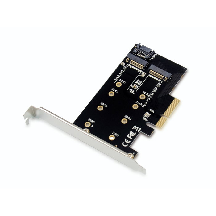 Conceptronic EMRICK04B Adaptateur PCIe 2-en-1 pour 2x SSD M.2