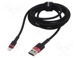 Baseus Câble USB A vers Apple Lightning 0,5m Noir/Rouge