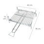 SATURNIA Grille de barbecue double Nº 5 45x45 cm. chromée