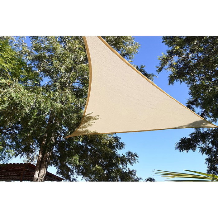 Voile d'ombrage Faura Beige 3,6 x 3,6 x 3,6 m Triangulaire Voile d'ombrage Faura Beige 3,6 x 3,6 x 3,6 m Triangulaire