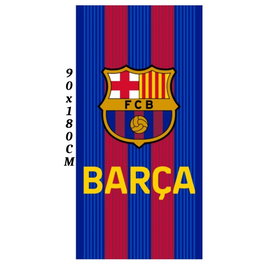 FC BARCELONA - Serviette de bain en microfibre FC Barcelona - 90 x 180 cm - 100% polyester