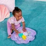 Disney Baby Tapis d'eau sensoriel gonflable Ariel La Petite Sirène Bright Starts - Jeu d'éveil pour bébé 0-12 mois - Facile à nettoyer et pliable