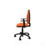 PIQUERAS Y CRESPO Chaise de bureau Algarra, tissu orange, accoudoirs 1D