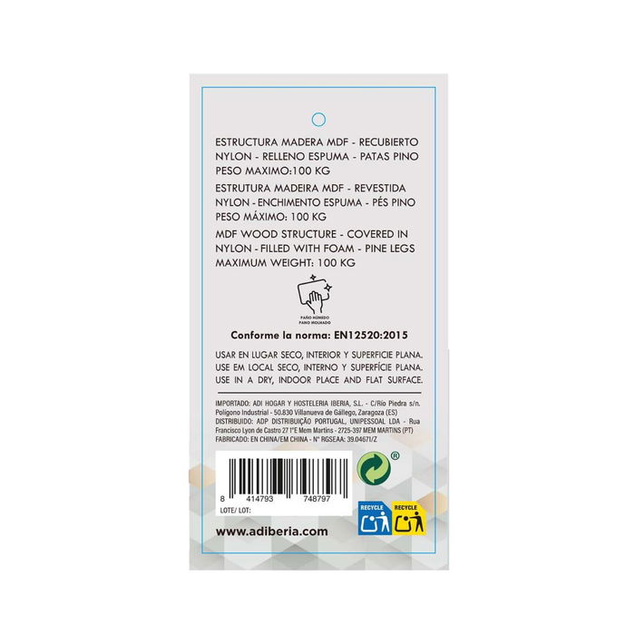 Pouf Vinthera Moa Marron Bois 34 x 34 x 38 cm (2 Unités) Pouf Vinthera Moa Marron Bois 34 x 34 x 38 cm (2 Unités)