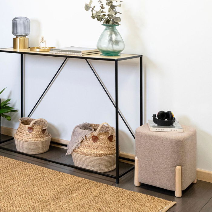 Pouf Vinthera Moa Marron Bois 34 x 34 x 38 cm (2 Unités) Pouf Vinthera Moa Marron Bois 34 x 34 x 38 cm (2 Unités)