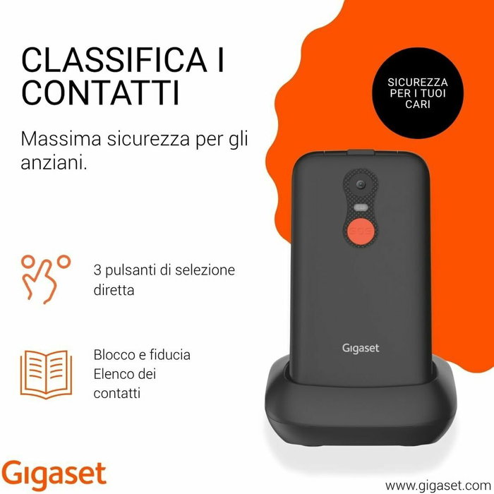Gigaset GL595 Noir 2,8 pouces Gigaset GL595 Noir 2,8 pouces
