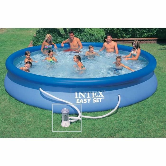 Intex Piscine ronde autoportée Easy Set Ø 457 x 84 cm Intex Piscine ronde autoportée Easy Set Ø 457 x 84 cm