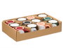 Vessia Tasse à café 90 ml anse noire couleurs sombres assorties 9x6x6 cm (Set de 48)