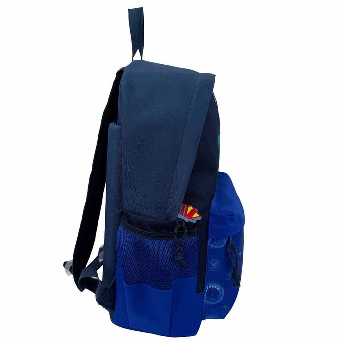 Sac à dos Superman DC Comics 40 cm en polyester, compartiments multiples, porte-bouteille, réglable et adaptables aux chariots