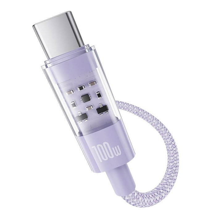 Baseus Câble USB-C vers USB-C Pourpre 1 m Baseus Câble USB-C vers USB-C Pourpre 1 m