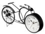 Giftdecor Horloge Forge Vélo Noir Métal 40x19.5x7 cm (Set de 4)