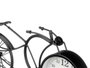 Giftdecor Horloge Forge Vélo Noir Métal 40x19.5x7 cm (Set de 4)