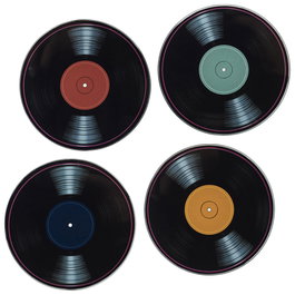 Home Deco Factory Set de 4 posavasos forme vinyle 10 cm