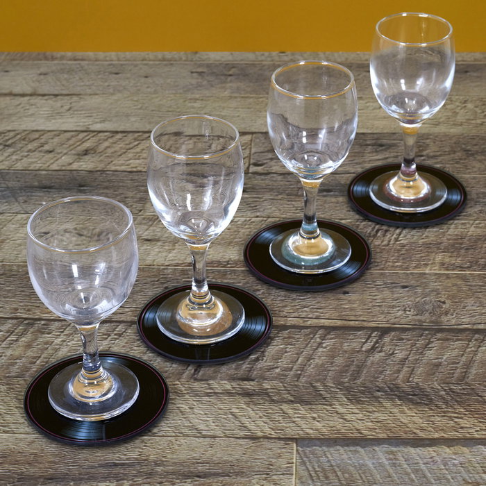 Home Deco Factory Set de 4 posavasos forme vinyle 10 cm