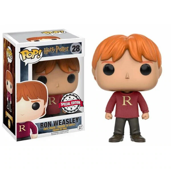 FUNKO Figura POP Harry Potter Ron Weasley Exclusive - Figurine Collectible 9cm dans Boîte Fenêtrée FUNKO Figura POP Harry Potter Ron Weasley Exclusive - Figurine Collectible 9cm dans Boîte Fenêtrée