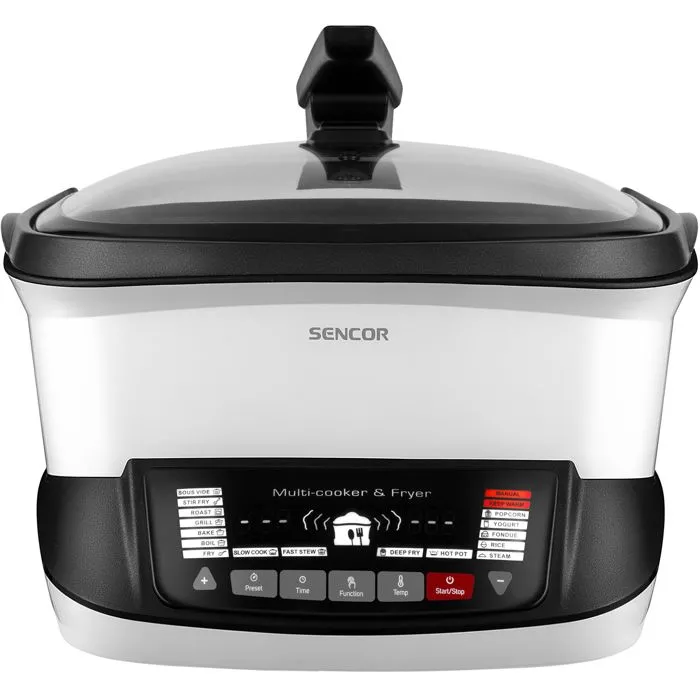 Sencor SFR 9400WH - Friteuse multifonctionnelle 4,8 L - Blanc