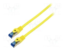 LANBERG Cordon de raccordement Cat 6a S/FTP RJ45 1m jaune