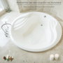 ORYX Tapis de baignoire antidérapant 67x38cm en PVC