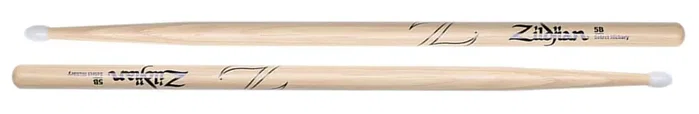 Zildjian Baquetas 5B Hickory Natural Nylon 40.64cm Zildjian Baquetas 5B Hickory Natural Nylon 40.64cm