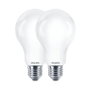 Philips LED E27 8.5W 1055lm 2700K 75W Équivalent Ampoule Standard Lumière Chaude Lot de 2