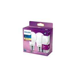 Philips Pack 2 Ampoules LED E27 A60 8.5W 1055Lm 2700K [PH-8718699763633]
