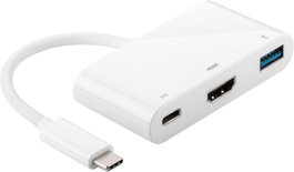 MicroConnect Adaptateur multiport USB-C 3.2 Gen 1 avec HDMI et USB 3.0, 0,20 m