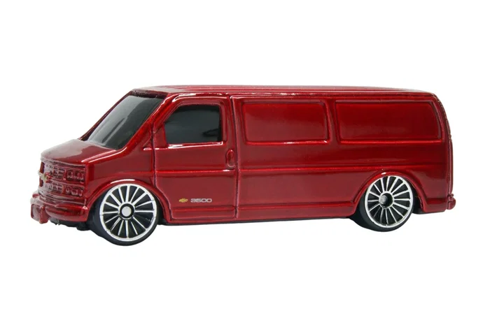 Maisto Fresh Metal Miniature 2000 Chevrolet Express Van, Rouge (Cerise)