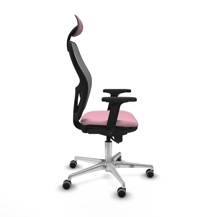 Piqueras y Crespo Chaise de Bureau 2D086G1 Rose avec Appui-tête
