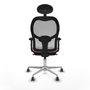 Piqueras y Crespo Chaise de Bureau 2D086G1 Rose avec Appui-tête