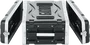 GATOR GR Rack Flightcase Court 19" 3 Unités - Noir
