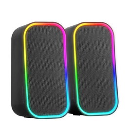 Mars Gaming MS-OM Enceinte Bluetooth 20W RGB Noir, Haut-parleurs USB Jack 3.5mm, ABS