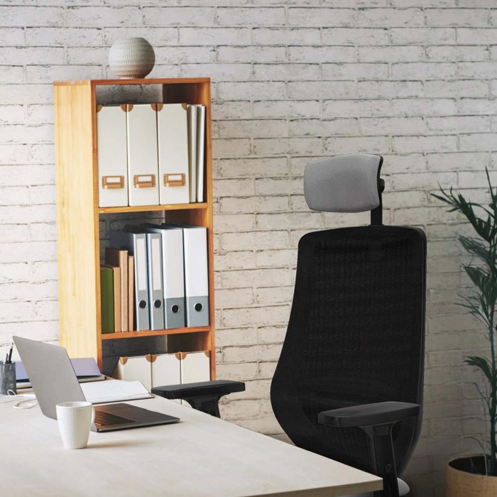 Piqueras y Crespo Chaise de Bureau Mardos avec Appui-tête, Bordeaux et Noir Piqueras y Crespo Chaise de Bureau Mardos avec Appui-tête, Bordeaux et Noir