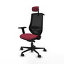 Piqueras y Crespo Chaise de Bureau Mardos avec Appui-tête, Bordeaux et Noir