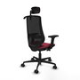 Piqueras y Crespo Chaise de Bureau Mardos avec Appui-tête, Bordeaux et Noir