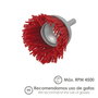 WOLFPACK LINEA PROFESIONAL Pinceau Nylon Coupelle Ø 50 mm Tige 1/4''