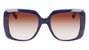 Longchamp LO713S-403 Lunettes de soleil bleu et marron