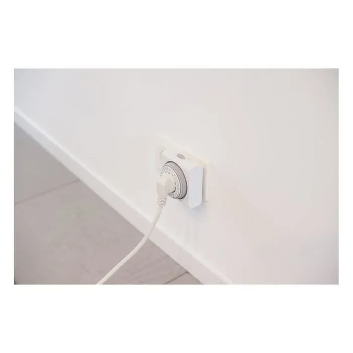 Chacon Programmateur mécanique carré, 3500W, 1 à 48 cycles/jour, économiseur d'énergie pour appareils électriques intérieur