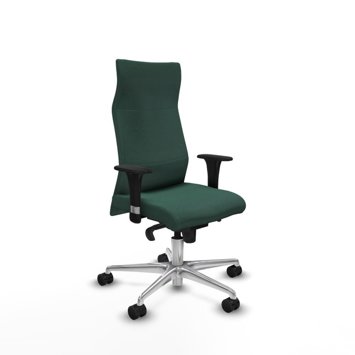 Piqueras Y Crespo Sillón Albacete Vert Bouteille avec Mécanisme Synchrone et Base Aluminium Piqueras Y Crespo Sillón Albacete Vert Bouteille avec Mécanisme Synchrone et Base Aluminium