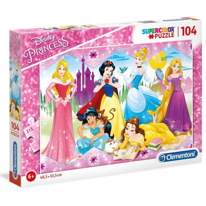 Clementoni Puzzle Disney Princess 104 Pièces - Jeu Créatif pour Filles à Partir de 6 Ans Clementoni Puzzle Disney Princess 104 Pièces - Jeu Créatif pour Filles à Partir de 6 Ans