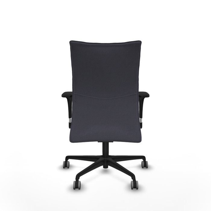 Piqueras Y Crespo Chaise de bureau Albacete confidente, Gris foncé, Mécanisme Synchro