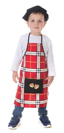 Creaciones Llopis Gilet enfant à motifs rouges, taille 1 (3-5 ans)