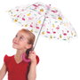 Entre Temps Parasol Enfant Transparent avec Motifs Assortis