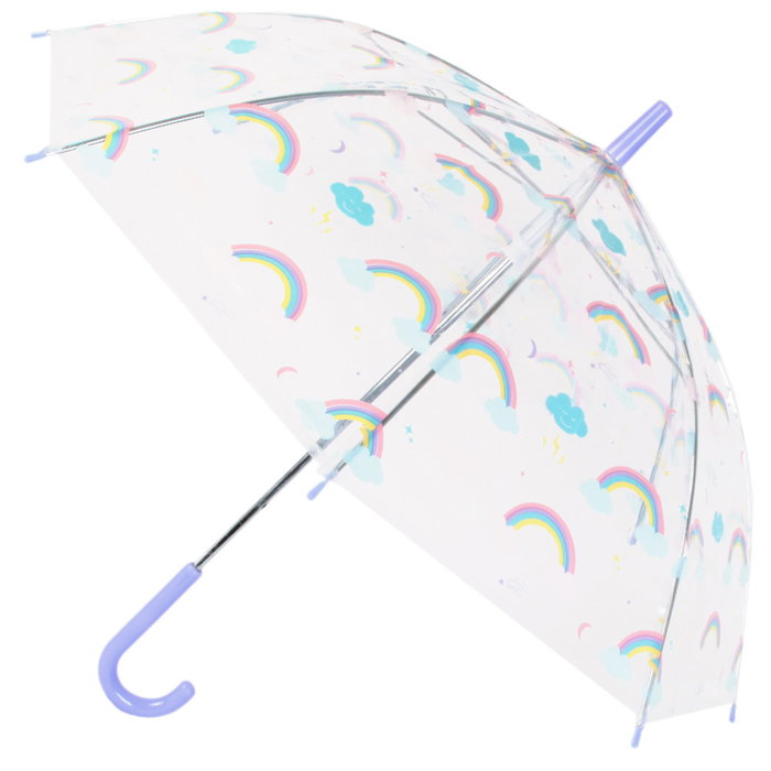 Entre Temps Parasol Enfant Transparent avec Motifs Assortis