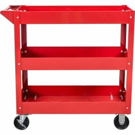 Domac Servante d'atelier 3 plateaux rouge