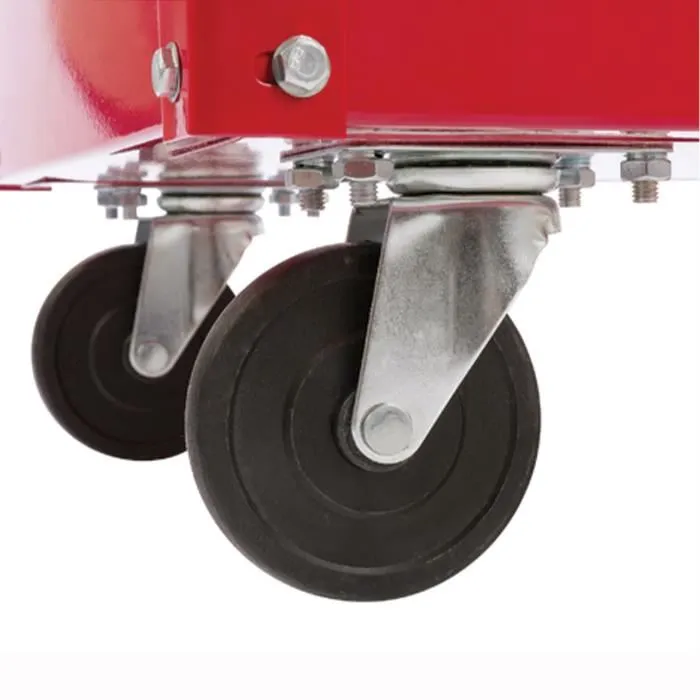 Domac Servante d'atelier mobile 3 plateaux en acier sur roues - Capacité 60 kg - 73x35.5x78 cm