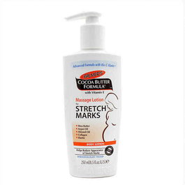 Palmer'S Crème Anti-Vergetures au Beurre de Cacao 250ml - Formule enrichie en Vitamine E, Collagène et Élastine pour une peau hydratée et souple