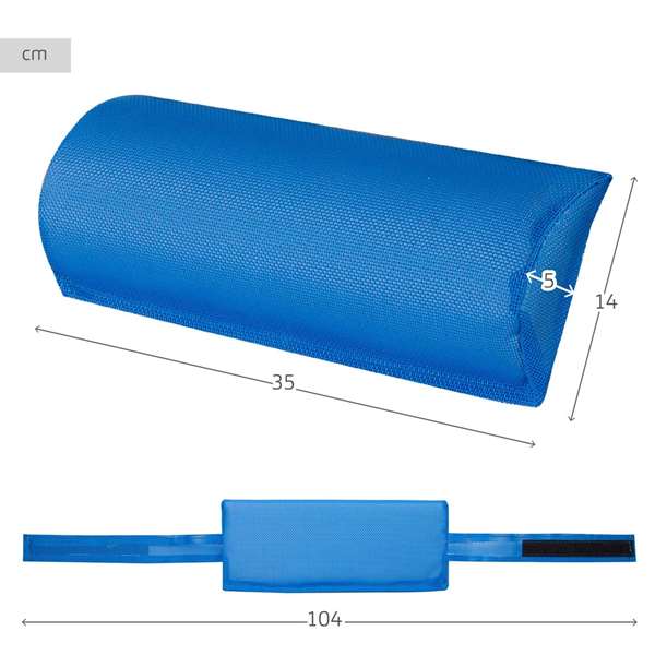Aktive Coussin de chaise bleu 35 x 14 x 5 cm Aktive Coussin de chaise bleu 35 x 14 x 5 cm