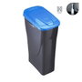 Mondex Ecobin seau à déchets avec couvercle bleu 24,5 x 36,5 x 51 cm 25 L